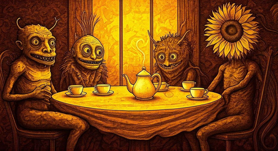 having tea with your monsters