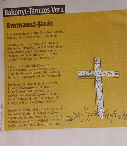 Emmausz-járás, Népszava, Nyitott mondat, 2026. 04. 04.
