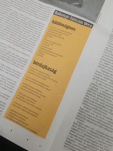 hűtőmágnes, bérdajkaság – Népszava, Nyitott mondat, 2025. 07. 25.